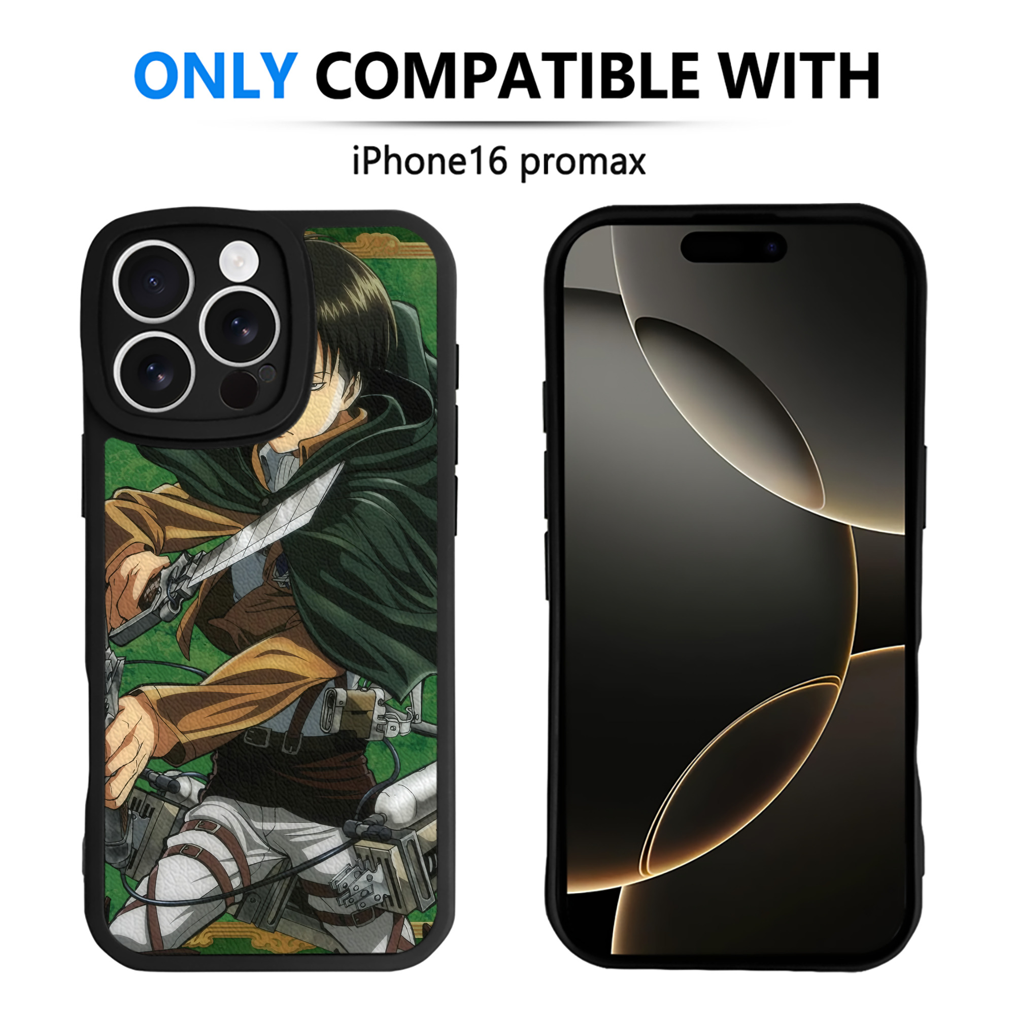 （画像用） 進撃の巨人 Attack on Titan 【iPhone 16シリーズ対応】シリコンスマホケース（レザー調） 材質：シリコン